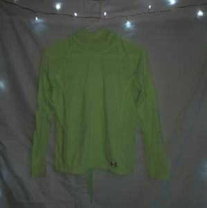under armour lime green hooded sweatshirt